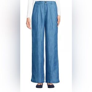 Lands' End Women's Straight Leg Blue Jeans